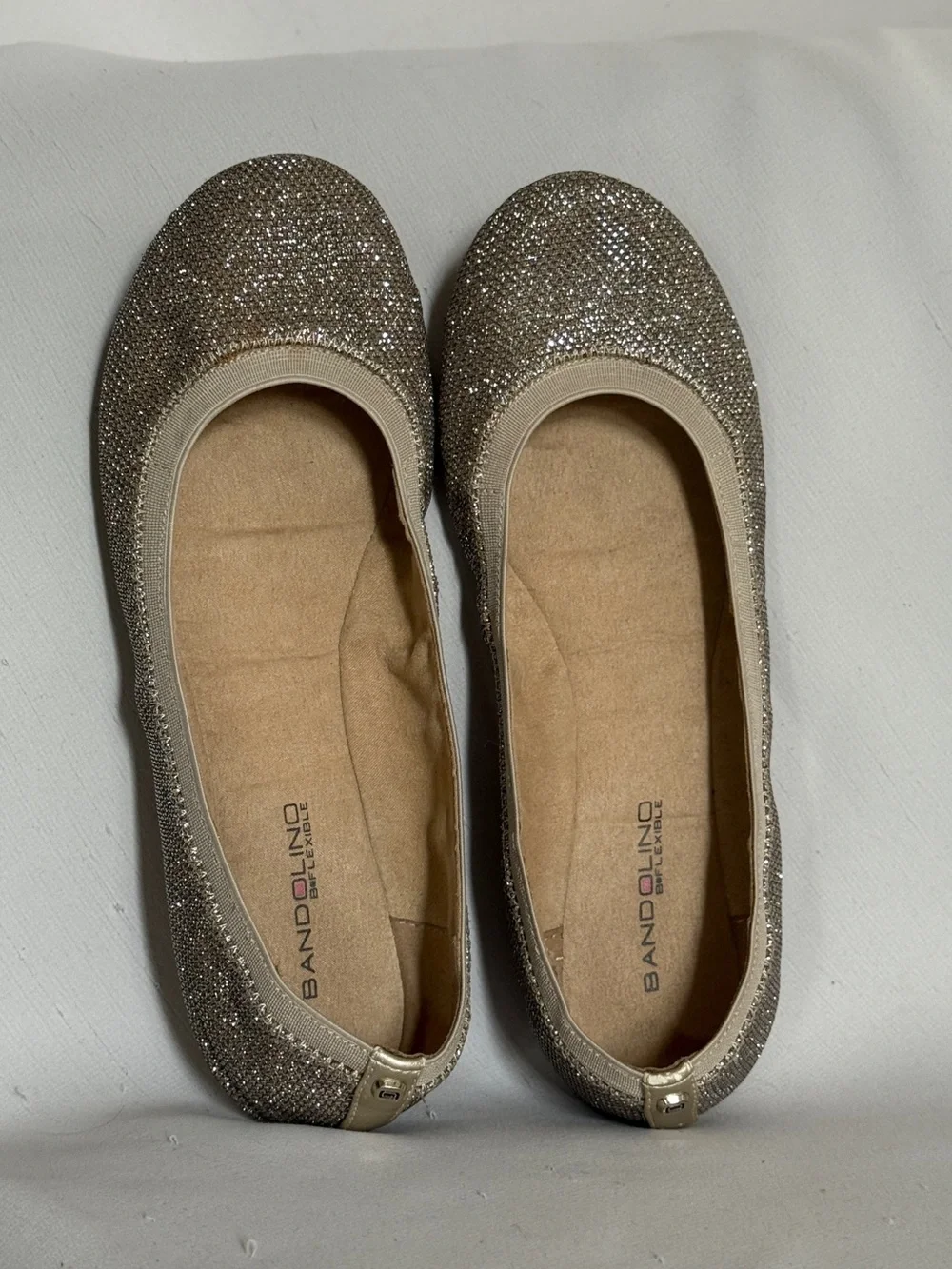 Bandolino Edition Metallic Shimmer Ballet Flats Size 8.5M